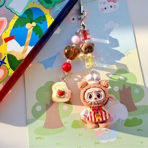 Labubu resin charm phonecharm phonestrap keychain